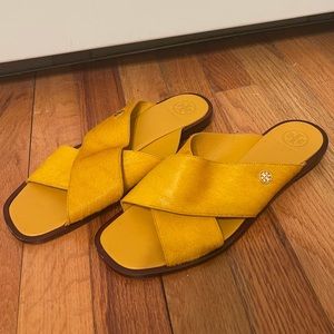Tory Burch slides, leather, 8 size
